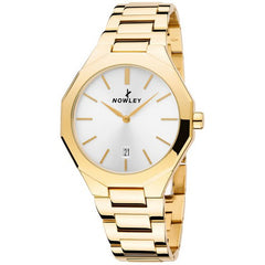 Reloj Nowley plano acero dorado para hombre