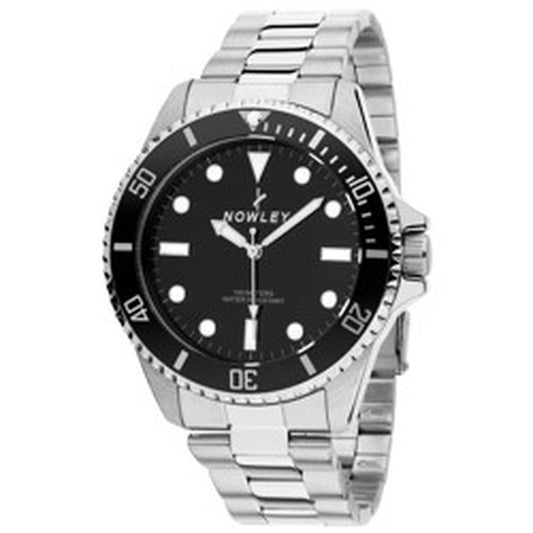 Reloj NOWLEY analógico acero esfera negra para hombre