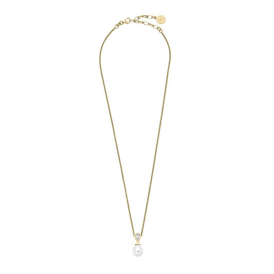 Comprar collar de perlas Majorica plata dorada perla blanca para mujer online precios baratos, comprar collar de perlas Majorica plata dorada perla blanca para mujer en Mallorca