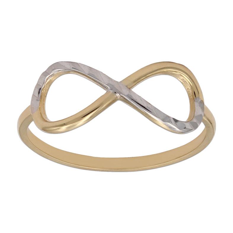 Comprar anillo de orobicolor infinito para mujer online precios baratos, comprar anillo de oro infinito para mujer en Mallorca