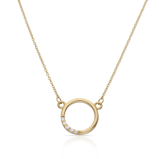 Comprar Gargantilla de oro circulo con circonitas para mujer online precios baratos, comprar Gargantilla de oro circulo con circonitas para mujer en Mallorca. Compra online Gargantilla de oro circulo con circonitas para mujer al mejor precio