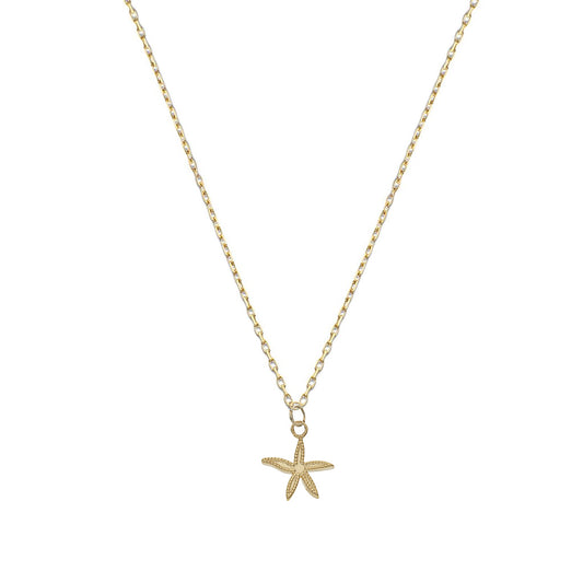 Collar de oro 18K estrella de mar para mujer