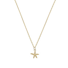 Collar de oro 18K estrella de mar para mujer