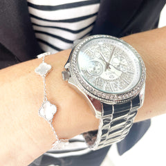 Reloj Marea acero con circonitas para mujer