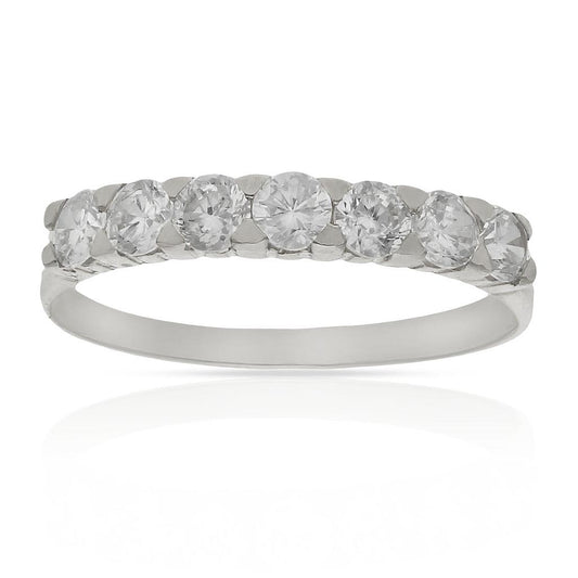 Comprar anillo de compromiso oro blanco circonitas para mujer online precios baratos, comprar anillo solitario de compromiso oro blanco circonitas para mujer en Mallorca. Compra online anillo de compromiso oro blanco circonitas para mujer al mejor precio.