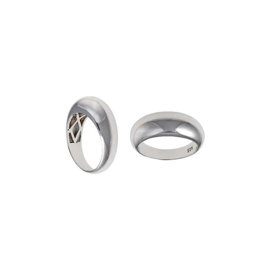 Anillo SALVATORE plata forma ovalada para mujer
