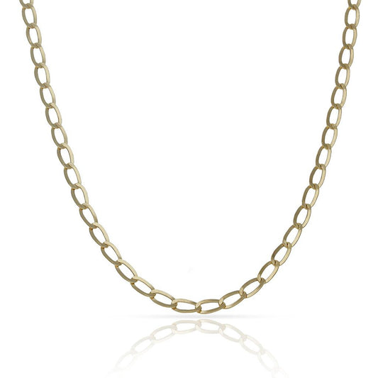 Cadena de oro 18k para hombre Tipo Bilbao - 3mm