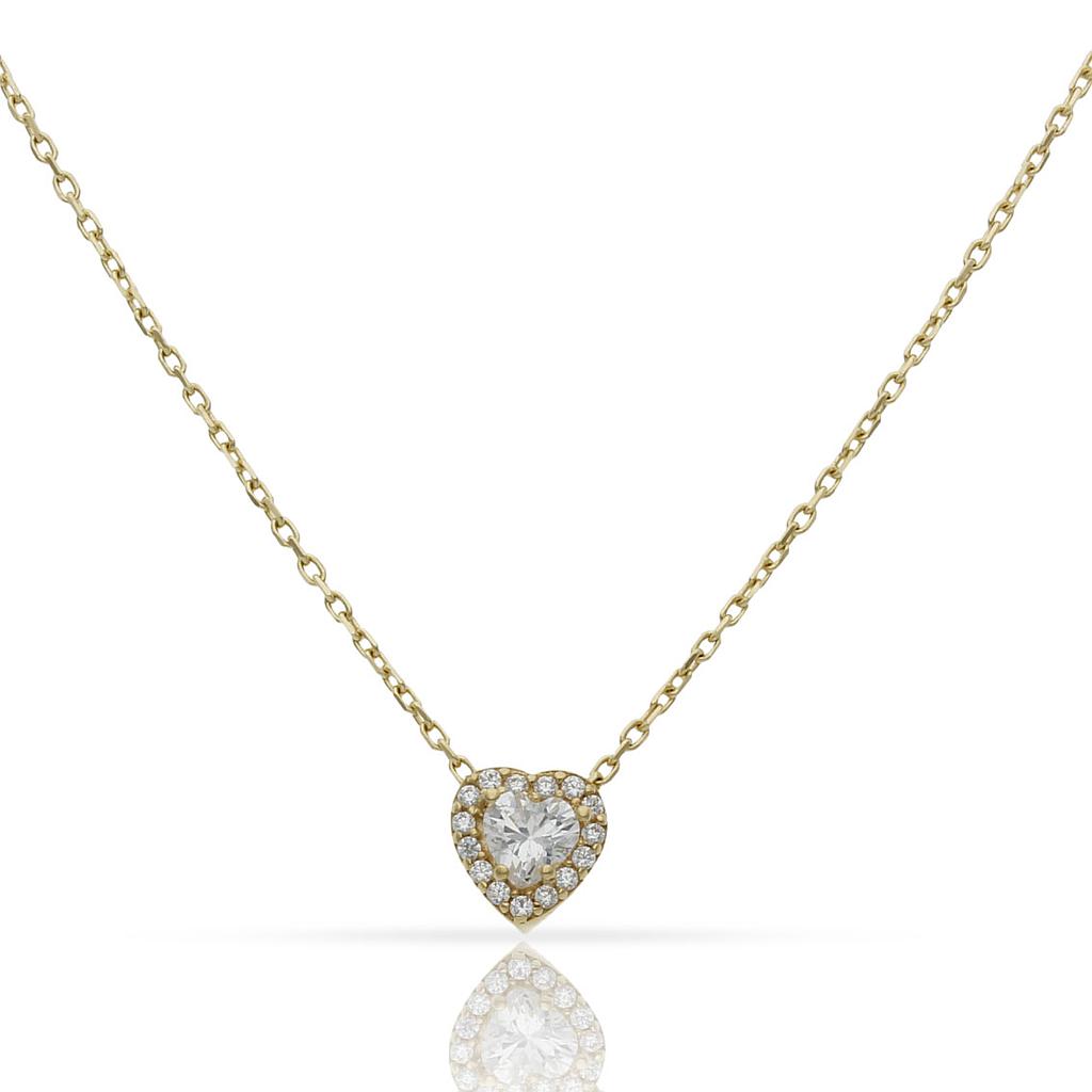 Comprar Gargantilla de oro corazon con circonitas para mujer online precios baratos, comprar Gargantilla de oro corazon con circonitas para mujer en Mallorca. Compra online Gargantilla de oro corazon con circonitas para mujer al mejor precio