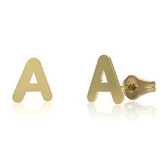 Pendientes de oro 18k Letra Iniciales personalizados