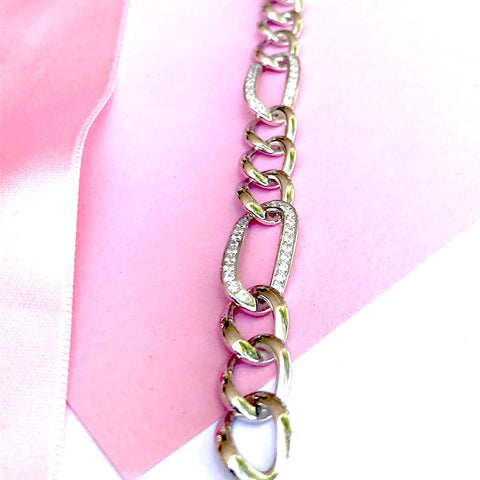 Comprar pulsera de plata con circonitas para mujer online precios baratos, comprar pulsera de plata para hombre o mujer en Mallorca