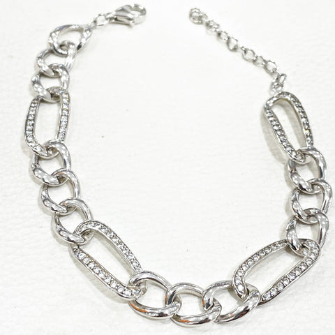 Comprar pulsera de plata con circonitas para mujer online precios baratos, comprar pulsera de plata para hombre o mujer en Mallorca