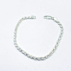 Comprar pulsera de plata cordon salomonico para hombre online precios baratos, comprar pulsera de plata cordon salomonico mujer en Mallorca