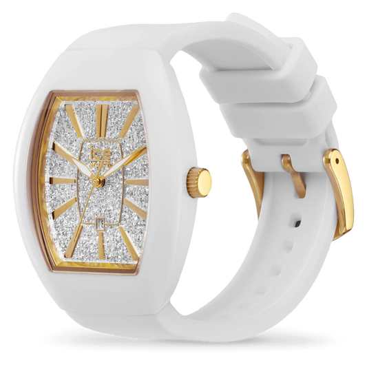 Reloj Ice Watch Boliday Dome White-gold Glitter para mujer