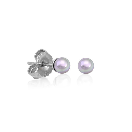 Pendientes MAJORICA Plata perla Nuage 4mm