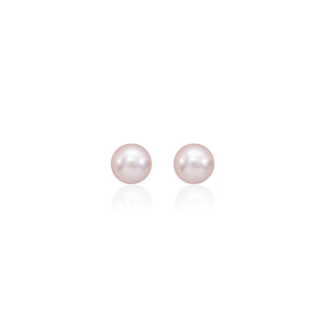Pendientes MAJORICA Plata perla Rosa 4mm