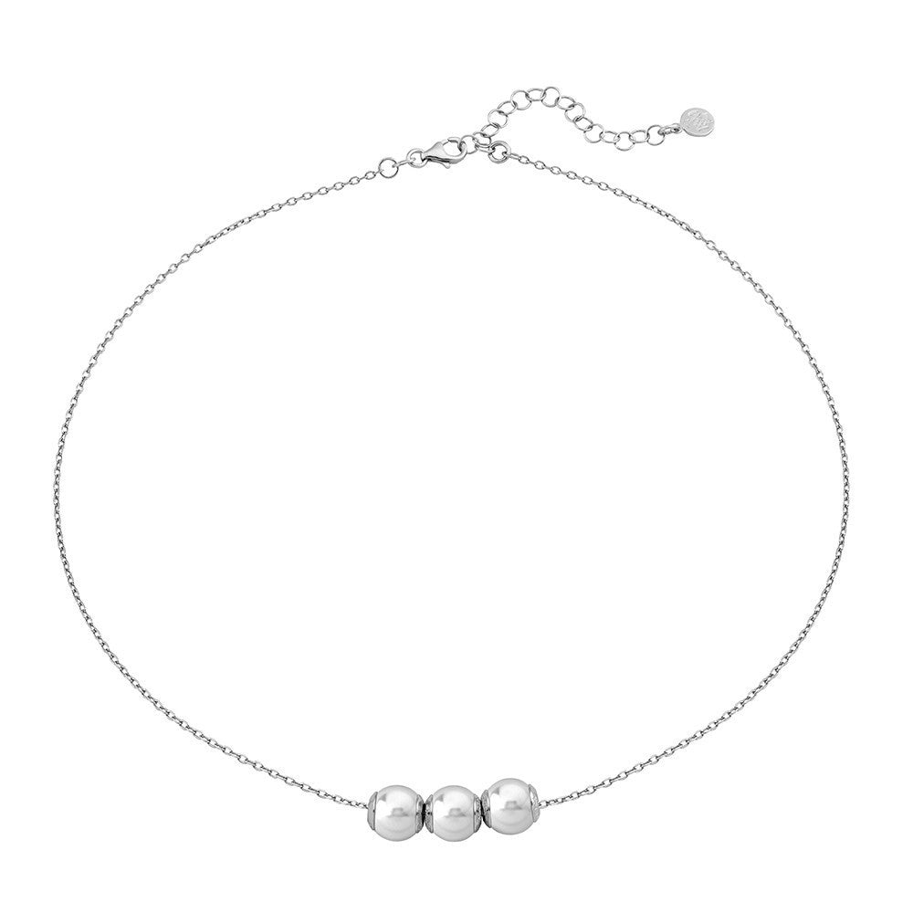 Collar MAJORICA de plata con 3 Perlas colgante para mujer COLLAR NUADA