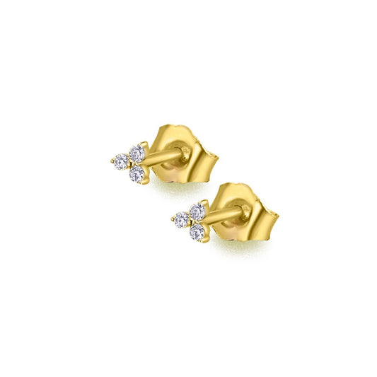 Pendientes de oro 18K Lecarré con diamantes para mujer