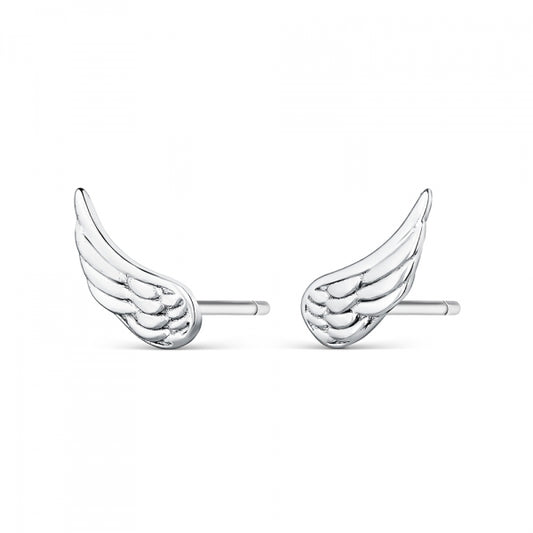 Pendientes de plata mini alas para mujer