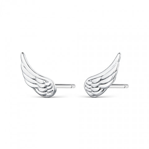 Pendientes de plata mini alas para mujer
