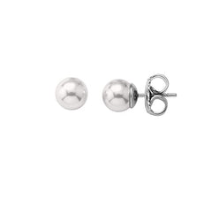 Pendientes MAJORICA Plata perla Blanca 5mm para mujer