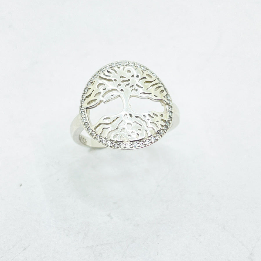 Comprar anillo de plata circonitas arbol de la vida online precios baratos, comprar anillo de plata arbol de la vida circonitas en Mallorca
