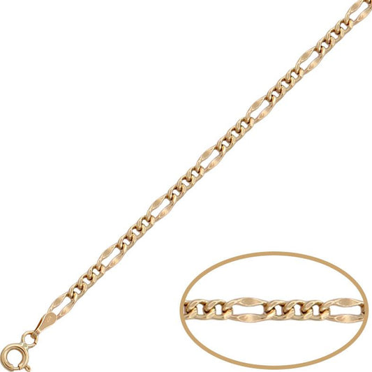 CADENA HUECA CARTIER 3X1 ORO 18KL - 3MM - Joyeria Zeller