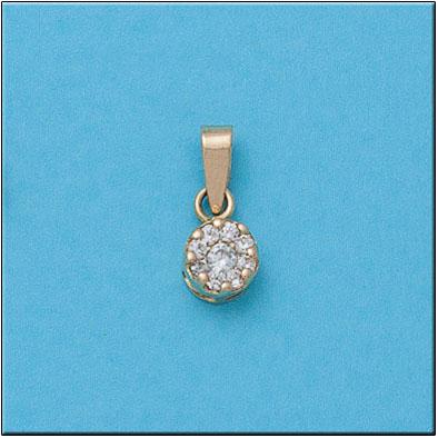 COLGANTE ORO 18KL REDONDO CIRCONITAS - Joyeria Zeller