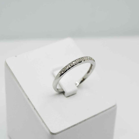 Anillo de compromiso de oro blanco 18k Diamantes