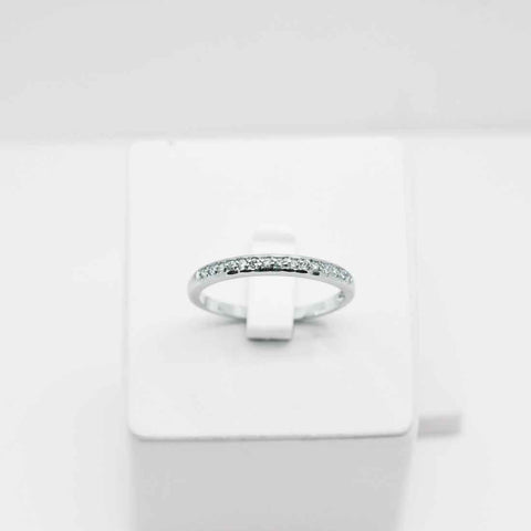 Anillo de compromiso de oro blanco 18k Diamantes
