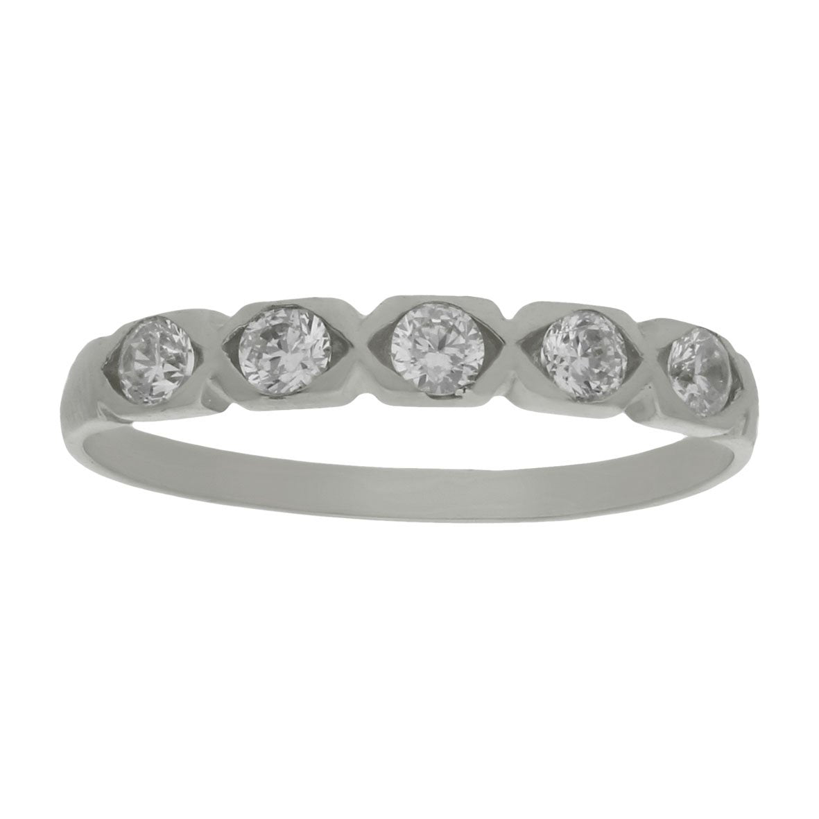 SORTIJA ORO BLANCO 18KL DIAMANTES - Joyeria Zeller