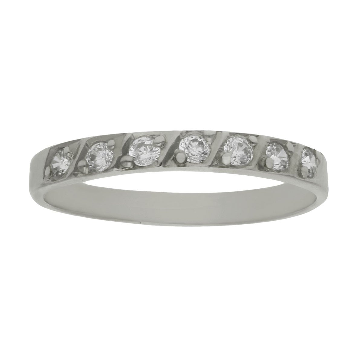 SORTIJA ORO BLANCO 18KL DIAMANTES - Joyeria Zeller