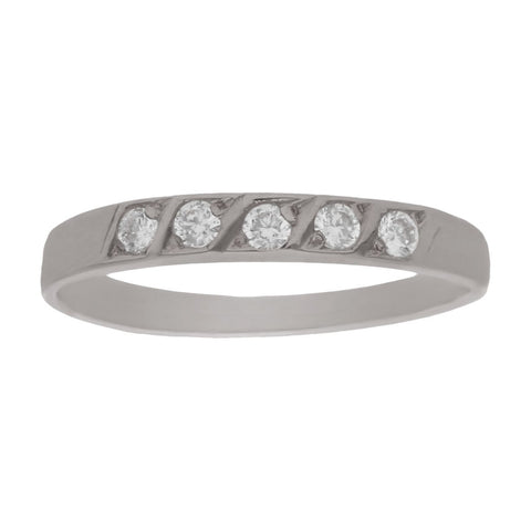 SORTIJA ORO BLANCO 18KL DIAMANTES - Joyeria Zeller