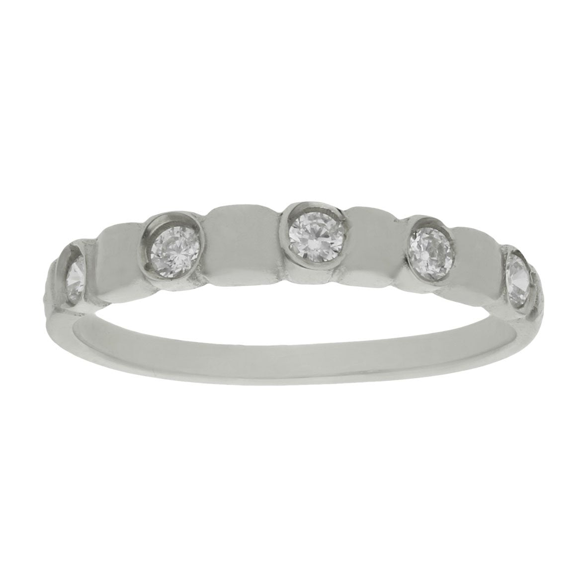 SORTIJA ORO BLANCO 18KL DIAMANTES - Joyeria Zeller