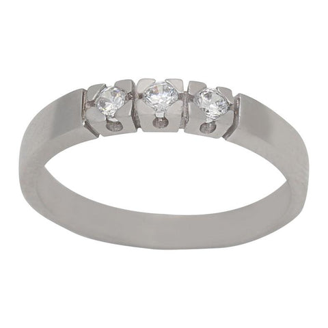 SORTIJA ORO BLANCO 18KL DIAMANTES - Joyeria Zeller