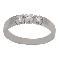 SORTIJA ORO BLANCO 18KL DIAMANTES - Joyeria Zeller