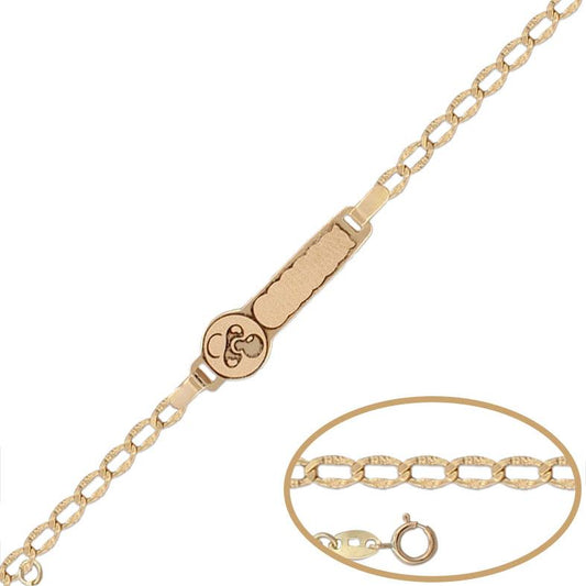 PULSERA CHUPETE ORO 18KL - 13CM - Joyeria Zeller