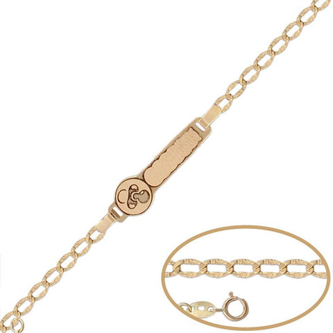 PULSERA CHUPETE ORO 18KL - 13CM - Joyeria Zeller
