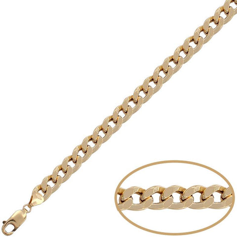 Comprar pulsera de oro eslabon cubano online precios baratos, comprar pulsera de oro barbada en Mallorca 