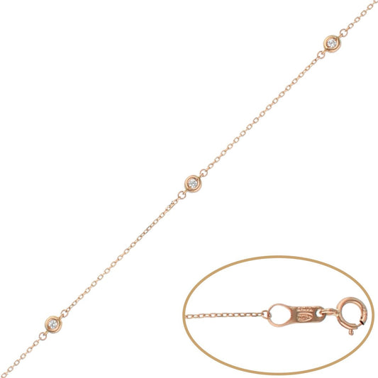 PULSERA CHATONES ORO 18KL - 3.50MM - Joyeria Zeller