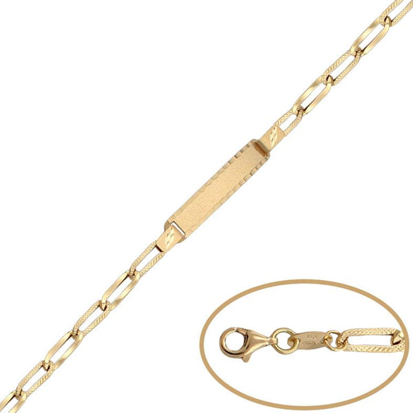 Pulsera esclava de oro 18K eslabon bilbao para mujer