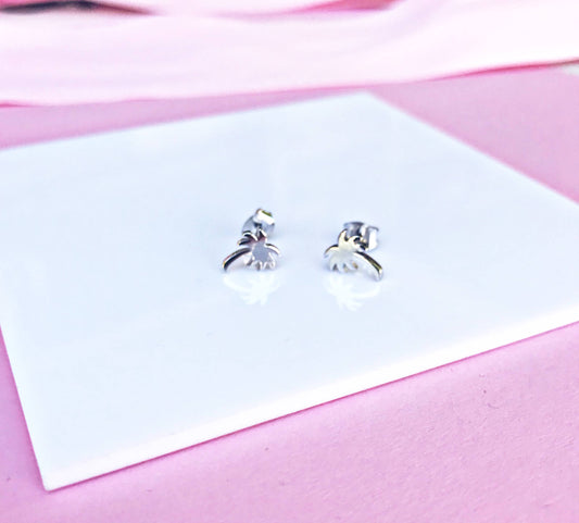 Pendientes de plata de ley Palmera para mujer