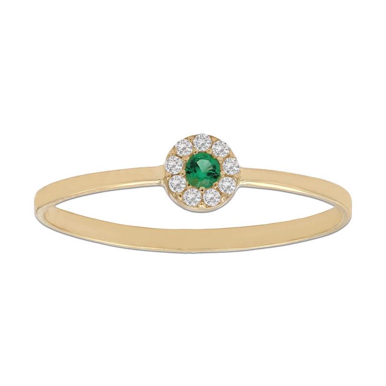 SORTIJA ORO 18KL CRISOPAL VERDE - Joyeria Zeller