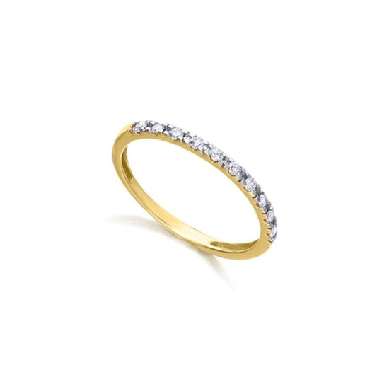 Anillo de compromiso de oro 18kt bicolor con diamantes Lecarré