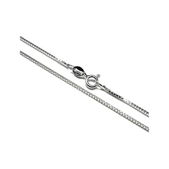 Cadena de plata Rodiada veneciana de 1.5mm