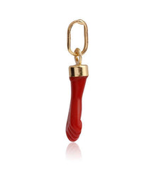 Colgante oro 18K Mano de higa Roja para mujer