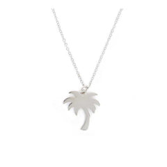 Collar de plata Palmera para MUJER