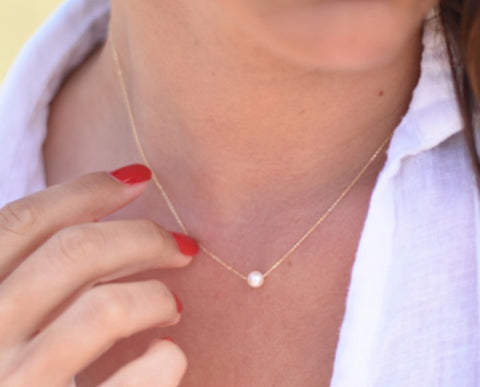 Collar de Oro 18k Lecarré con perla cultivada para mujer