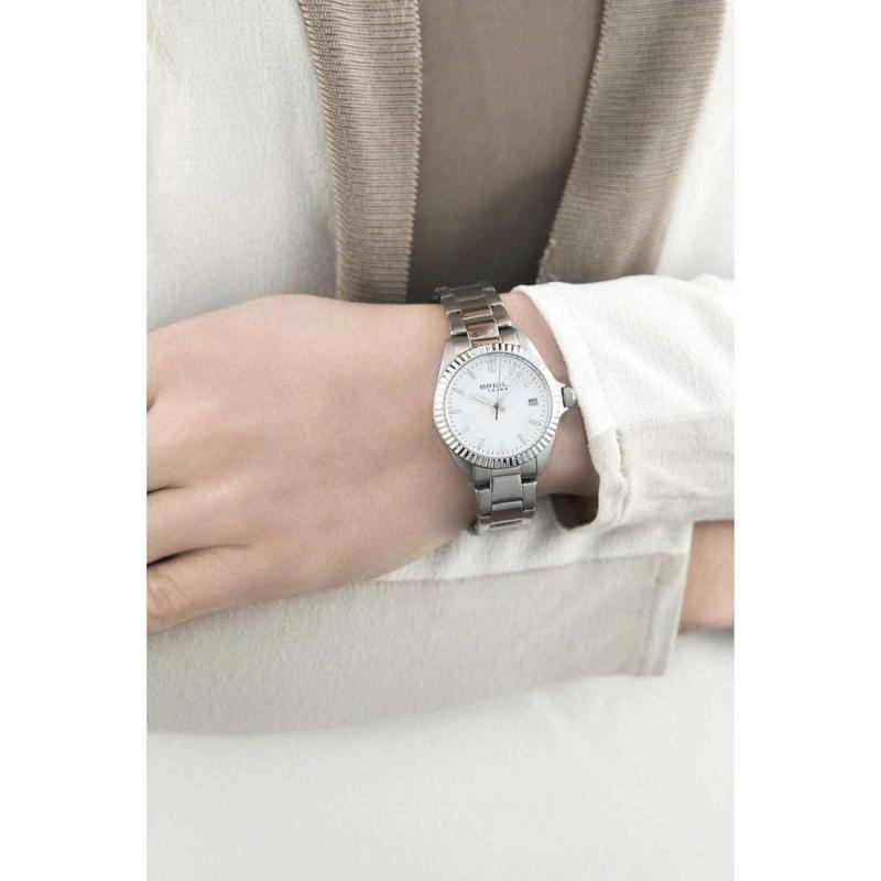 Reloj BREIL tribe Classic ELEGANCE Blanco biselado para mujer
