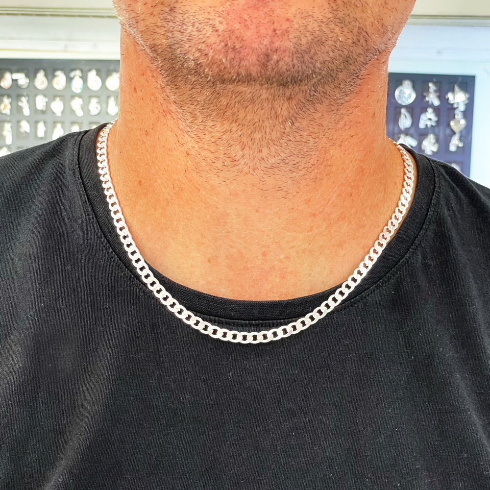 Decimal Habitat Arashigaoka ▷ Cadena de plata Barbada o eslabón cubano de 6mm para hombre – Joyeria Zeller Decimal Habitat Arashigaoka ▷ Cadena de plata Barbada o eslabón cubano de 6mm para hombre – Joyeria Zeller