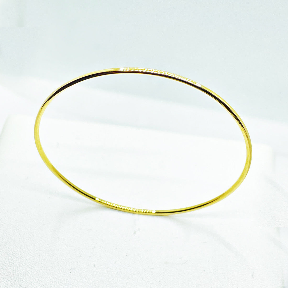 Pulsera de Oro 18k Aros Mallorquines LISO 49mm para bebé